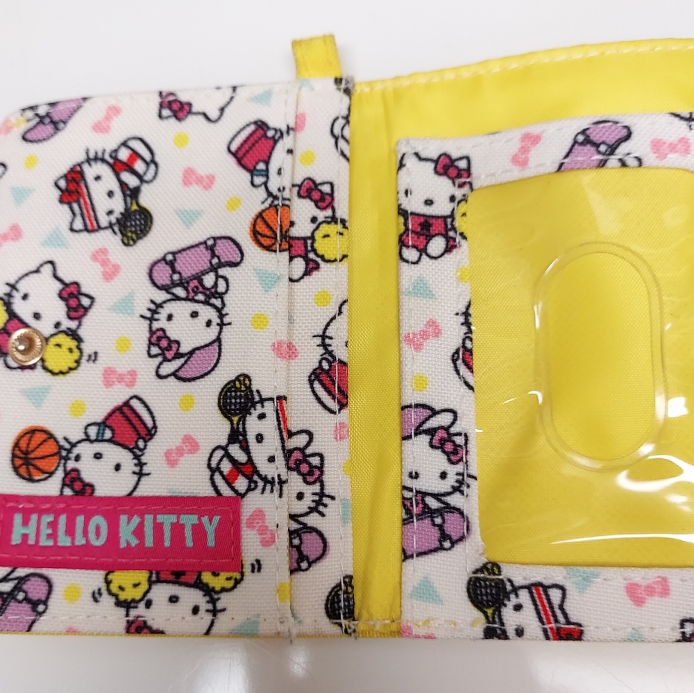 For Lena 🏀🎾🛹📣  Hello Kitty Y2K 2000s Sports Theme Bifold Wallet - Picture 5 of 5